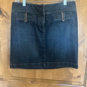 LOFT Denim Mini Skirt. Size 4. Lightly used.